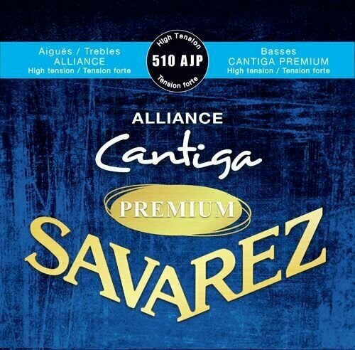 Savarez 510AJP Alliance Cantiga Blue Premium high tension струны для классической гитары, нейлон