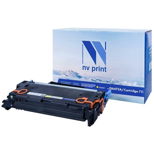 Картридж NV Print совместимый Q6472A/711Y для HP LJ Color 3505/3600/3800; Canon LBP-5 (желтый) {42899}