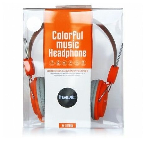 Проводные наушники Havit Wired headphone HV-H2198d White - фото №9