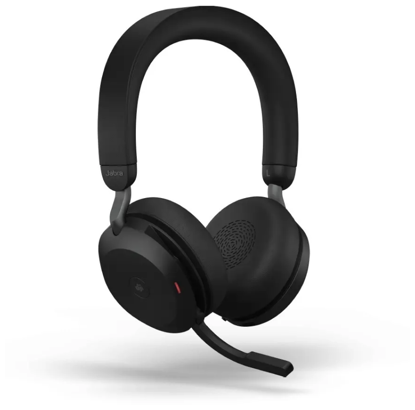 Беспроводные Jabra Evolve2 75 (MS) с микрофоном, USB-A + адаптер для ПК / Bluetooth / ANC/ наушники / гарнитура / Stereo (27599-999-999)