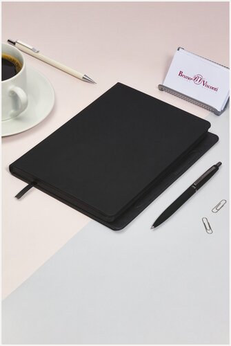 Изображение товара Ежедневник BrunoVisconti недатированный, А5 (156 х 207 мм), "MEGAPOLIS MAGNET" черный 240 стр, Арт. 3-226/01