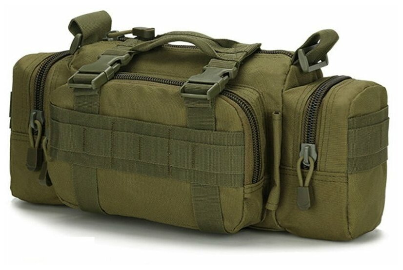 Многофункциональная тактическая сумка, подсумок объем 5L цвет Army Green