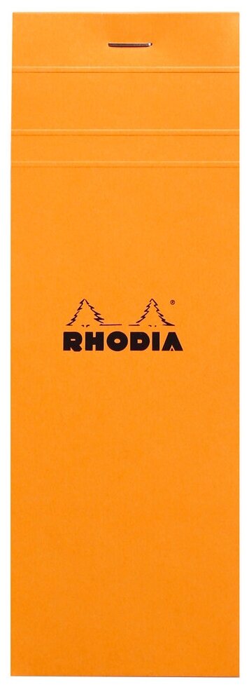 Блокнот Rhodia Basics №8, 7,4х21, клетка, 80 г, оранжевый, 2 шт./уп.