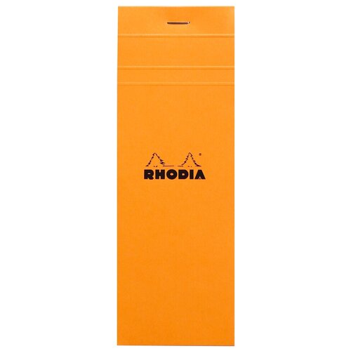 Блокнот Rhodia Basics №8, 7,4х21, клетка, 80 г, оранжевый, 2 шт./уп.