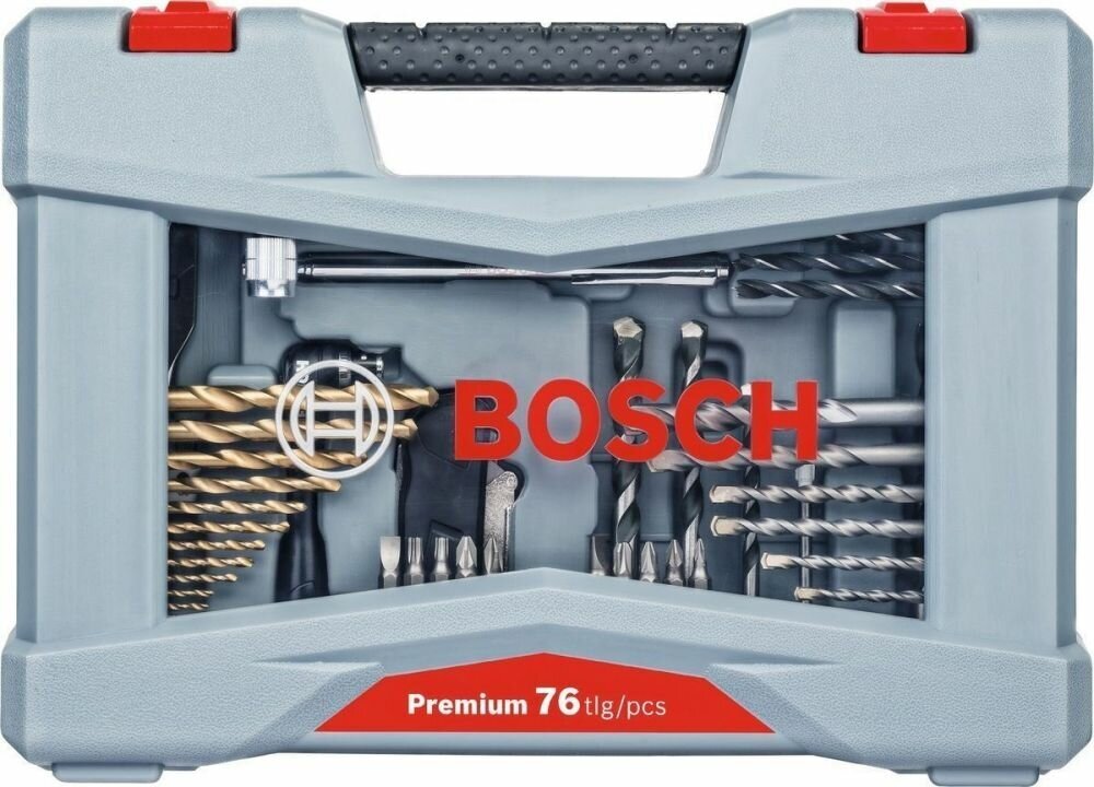 Оснастка к электроинструменту Bosch Premium X-Line 76 (2608P00234), 76 предм, серый — купить в интернет-магазине по низкой цене на Яндекс Маркете