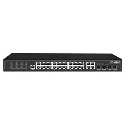 Коммутатор Osnovo SW-8244L400W 28G 24PoE 400W управляемый 47924₽