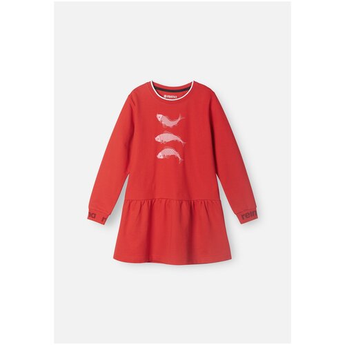 Платье для девочек Kalaset, размер 122, цвет красный