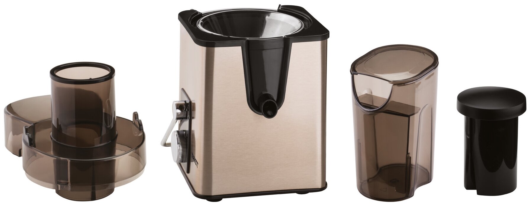 Соковыжималка центробежная Scarlett SC-JE50S35 1000Вт рез.сок.:600мл. золотистый/черный - фото №20