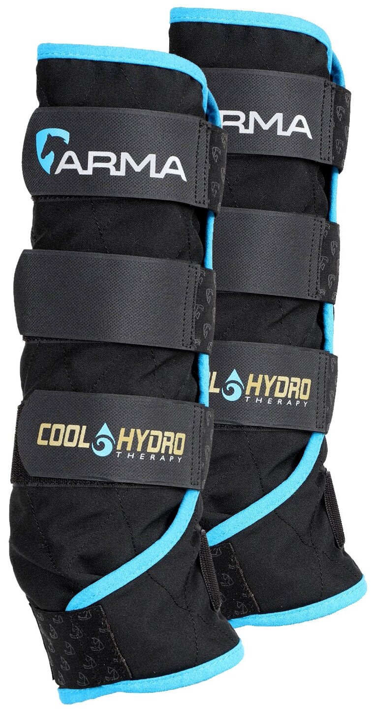 Ногавки охлаждающие для лошади SHIRES ARMA "Cool Hydro Therapy Boots", FULL, чёрный (Великобритания) - фотография № 2