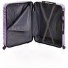 Фото #5 Пластиковый чемодан с узором X. Цвет Ментоловый, Размер M. Съемные колеса