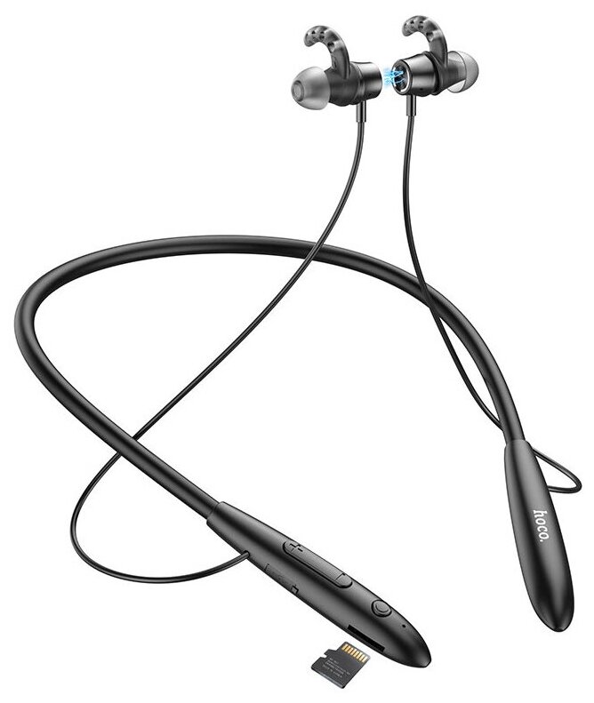 Беспроводные наушники HOCO ES61 Bluetooth Manner sports BT headset цвет черный