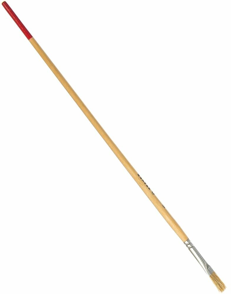 Кисть круглая тонкая UNIVERSAL-STANDARD светлая натуральная щетина деревянная ручка №6 x 8мм Stayer 0124-06