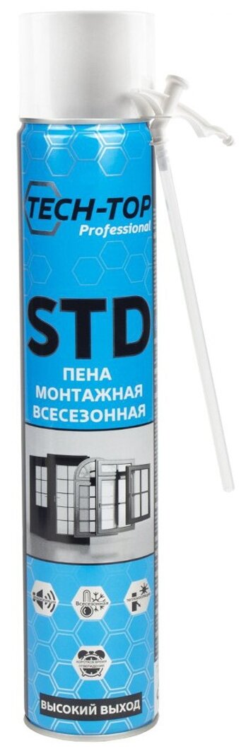 Монтажная пена TECH-TOP STD 740 мл всесезонная