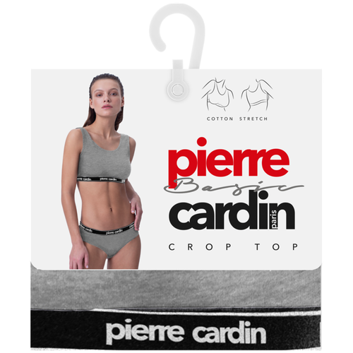 Топ Pierre Cardin, силуэт прилегающий, размер S(42/44), серый