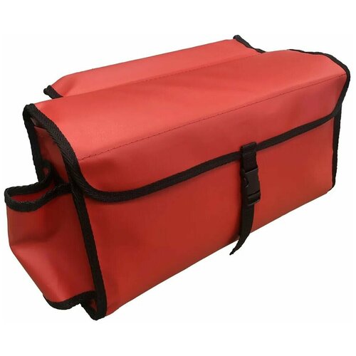 Сумка для лодки большая бортовая сумка на ликтрос надувной лодки пвх с бутылкодержателем (красная)