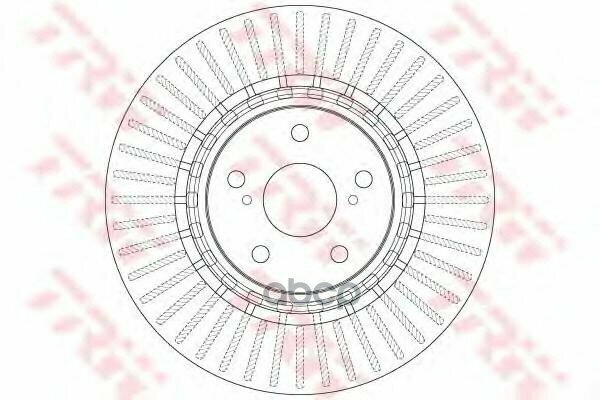 Df6265_диск Тормозной Передний! Lexus Rx, Toyota Rav 4 2.0-3.5I/D-4D 08> TRW арт. DF6265