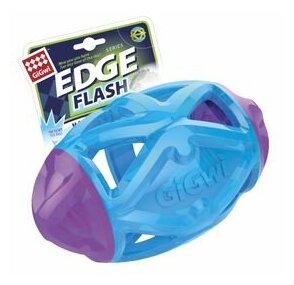 Игрушка для собак GIGWI Edge Flash Мяч-регби светящийся (15 см)