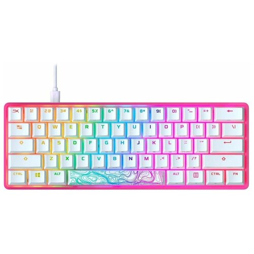 Клавиатура HYPERX Alloy Origins 60 USB розовый 572y6aaaba 1010300₽