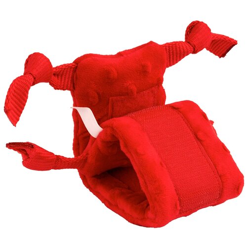 Playology сенсорная плюшевая улитка для щенков PUPPY SENSORY SNAIL с ароматом говядины, красный