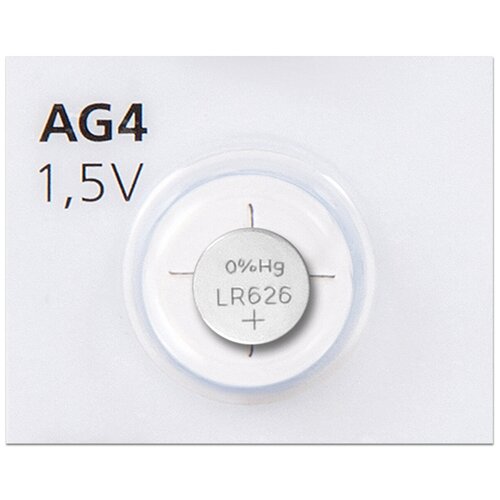 Батарейка AG4 (LR66, 377, 626) 1.5V SmartBuy Blister, 1 шт. батарейка ag4 lr66 377 626 1 5v smartbuy blister 1 шт