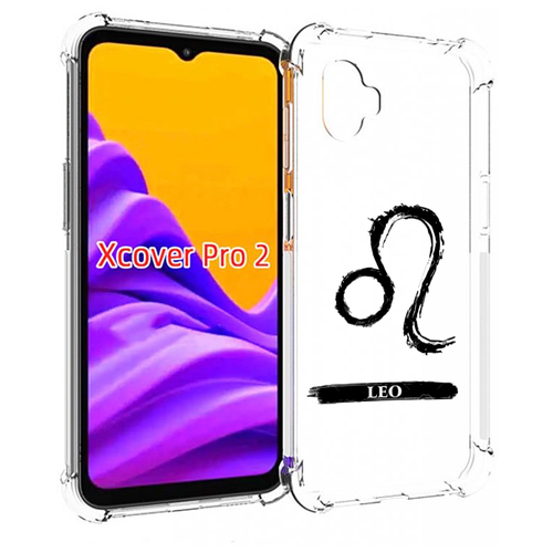 чехол mypads знак зодиака овен 7 для samsung galaxy xcover 5 задняя панель накладка бампер Чехол MyPads знак-зодиака-лев-7 для Samsung Galaxy Xcover Pro 2 задняя-панель-накладка-бампер