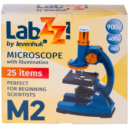 Микроскоп Levenhuk LabZZ M2 микроскоп levenhuk labzz m2 синий оранжевый черный