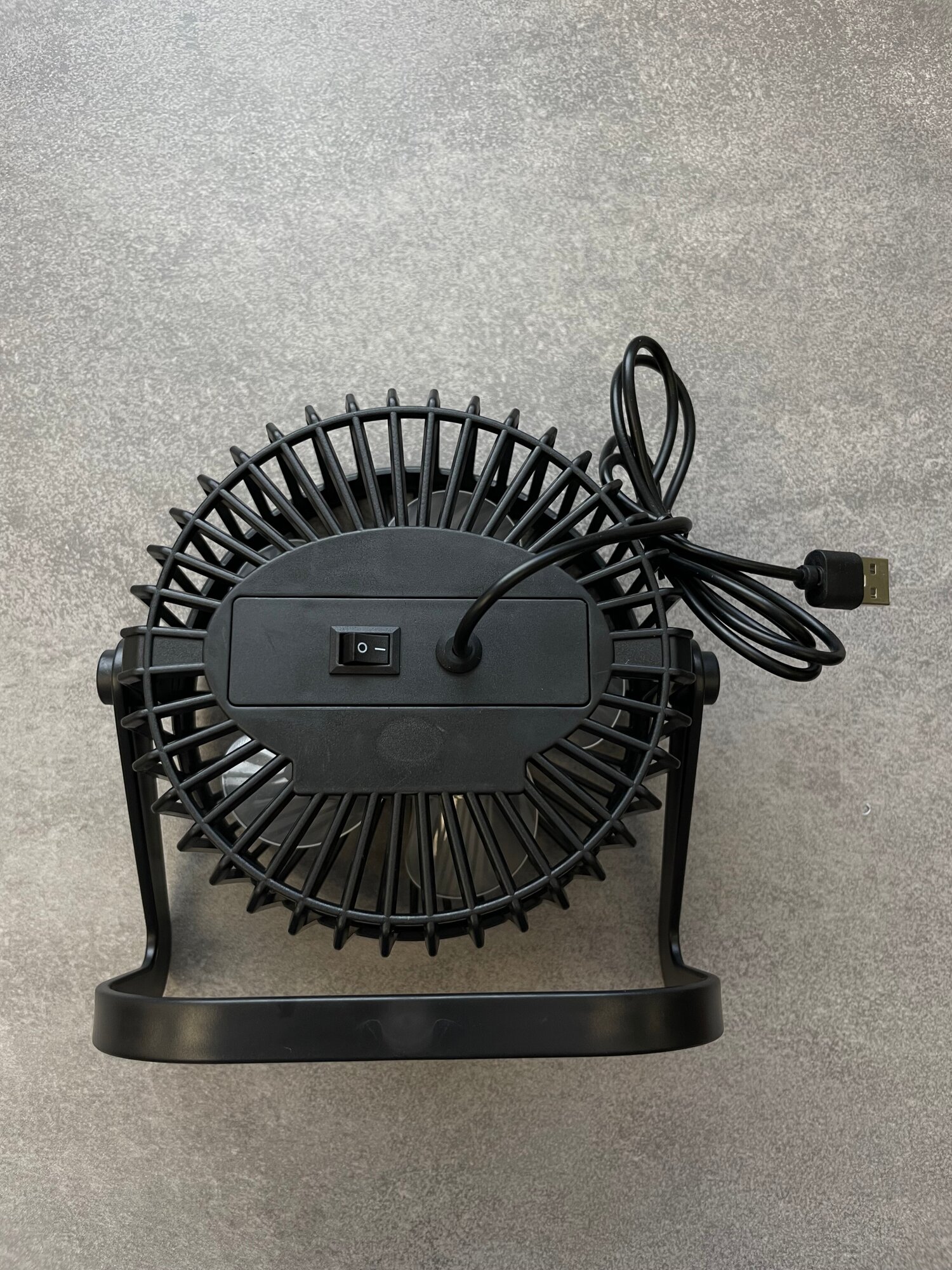 Вентилятор настольный офисный с наклоном, работает от USB, цвет черный - фотография № 5