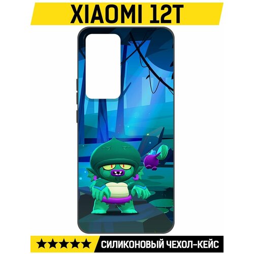Чехол-накладка Krutoff Soft Case Brawl Stars - Болотный Джин для Xiaomi 12T черный чехол накладка krutoff soft case brawl stars болотный джин для xiaomi redmi a1 черный