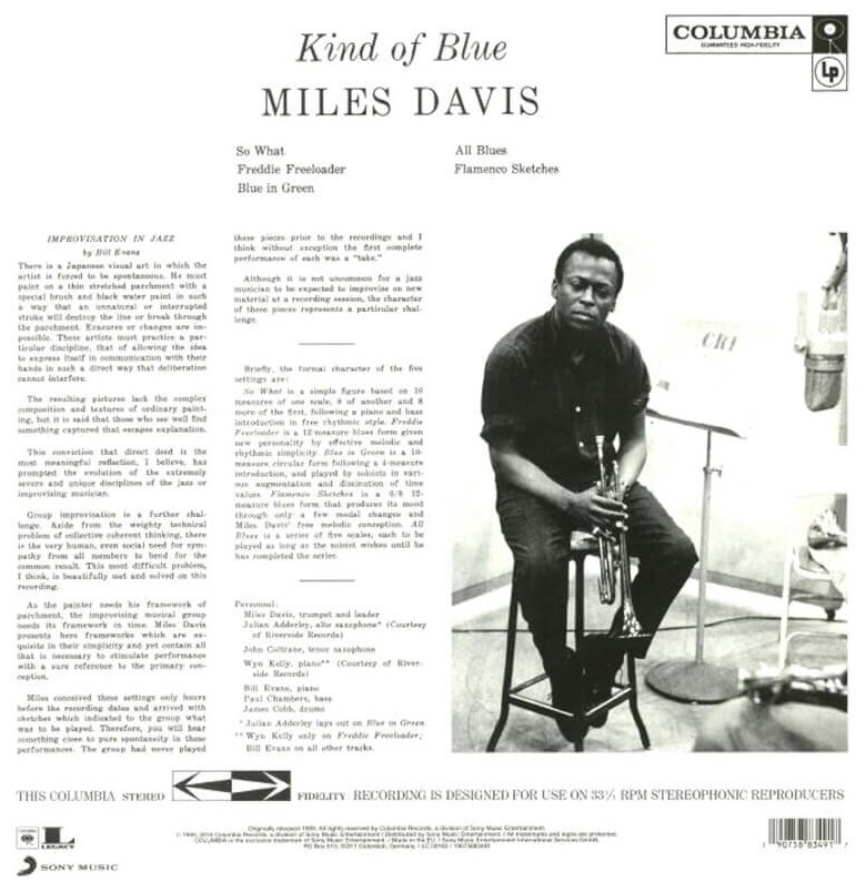Miles Davis Kind Of Blue (Clear) (Винил) Мистерия звука - фото №2