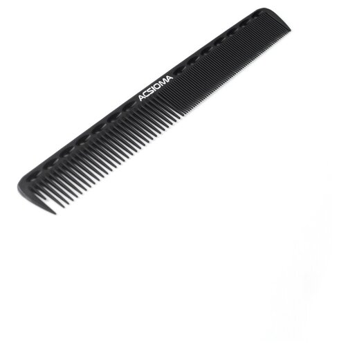 Acsioma Расческа карбоновая комбинированная 18.0 см