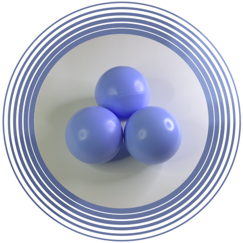 Мячи для жонглирования РРМ (набор-3 шт). Джагл. Комплект от производителя. Цвет голубой