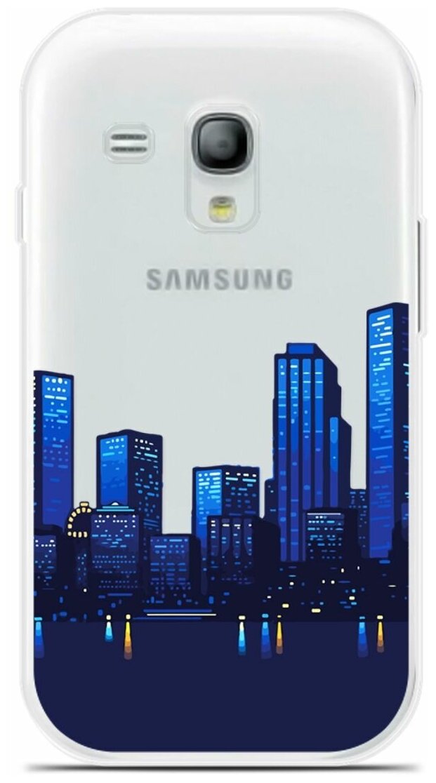 Силиконовый чехол на Samsung Galaxy S3 mini Город / для Самсунг Галакси С3 Мини