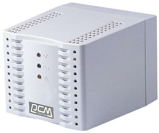 Стабилизатор напряжения Powercom TCA-1200 белый 4 розетки 1 м