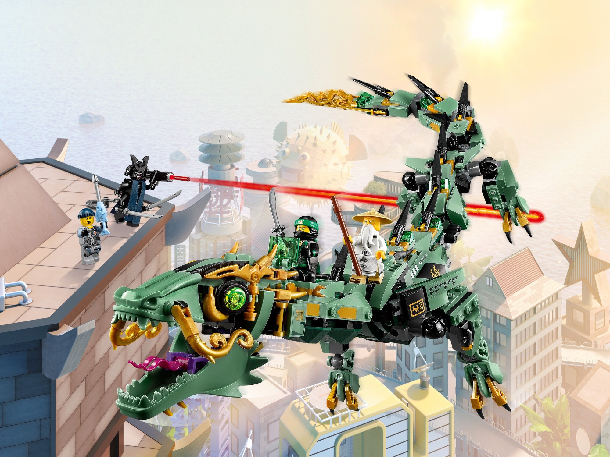 LEGO NINJAGO Механический Дракон Зелёного Ниндзя - фото №17