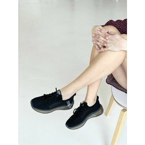 фото Кроссовки , полнота g, размер 37, черный style of freedom