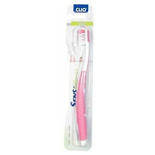 Зубная щетка CLIO Sens Interdental Antibacterial Normal с антибактериальной щетиной зубная щетка средней жесткости в ассортименте reach interdental