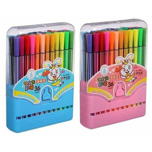 Фломастеры 36 цветов , вентилируемый колпачок