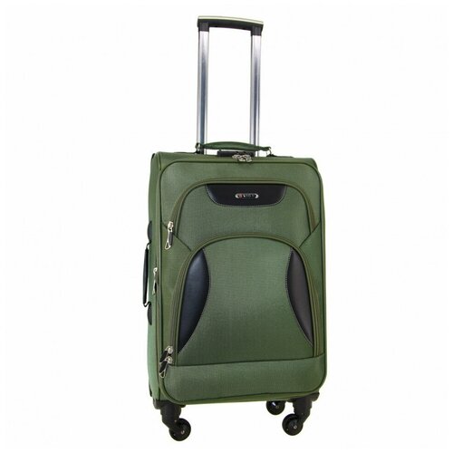 Чемодан Rion+, 61 л, размер XL, хаки чемодан rion 57 л размер xl зеленый