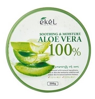 EKEL Универсальный гель с экстрактом алоэ вера Soothing & Moisture Aloe Vera 100%, 300гр