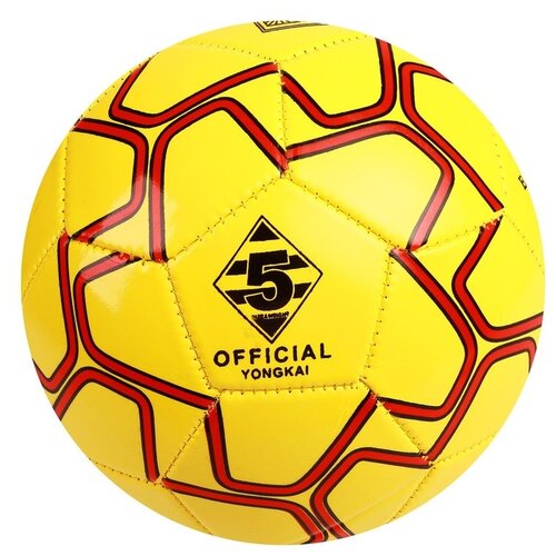 Мяч футбольный размер 5, 275 гр, 32 панели, 2 подслоя, PVC, машинная сшивка, цвета микс 1025754