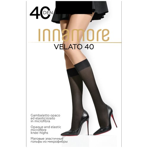 Гольфы Innamore, 40 den, размер UNI, бежевый гольфы innamore женские гольфы velato 20 den nero