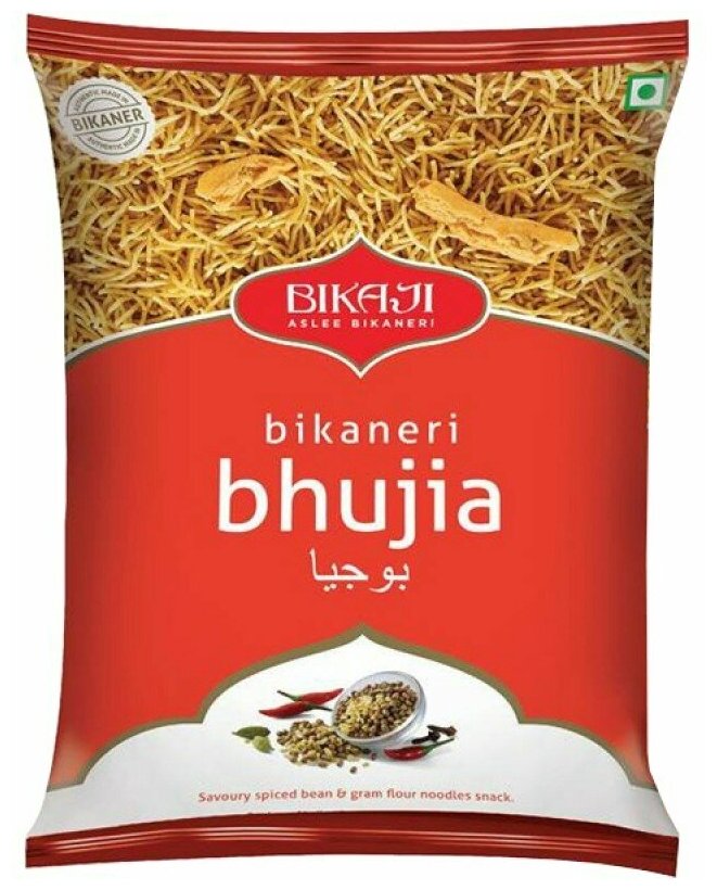 Закуска индийская Биканери Бхуджия Бикаджи (Bikaneri Bhujia Bikaji), 200 грамм