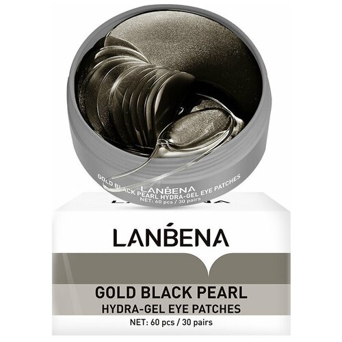 LANBENA Гидрогелевые патчи с золотом и черным жемчугом Lanbena Gold Black Pearl 60 шт