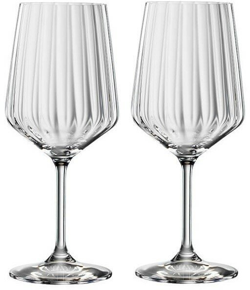 Набор из 2 бокалов для красного вина 630 мл с оптическим эффектом Lifestyle, хрустальное стекло, Spiegelau, Германия, 4458001R