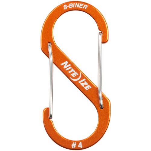 фото Карабин nite ize s-biner aluminum dual carabiner #4 - оранжевый