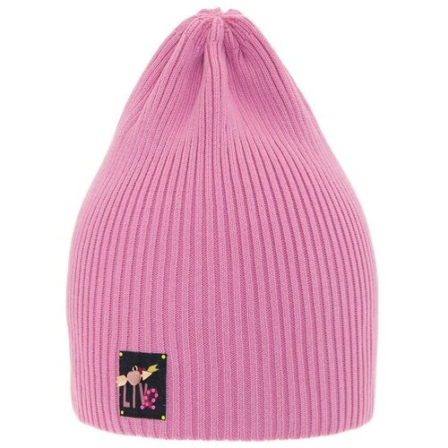 фото Шапка mialt, размер 48-52, розовый