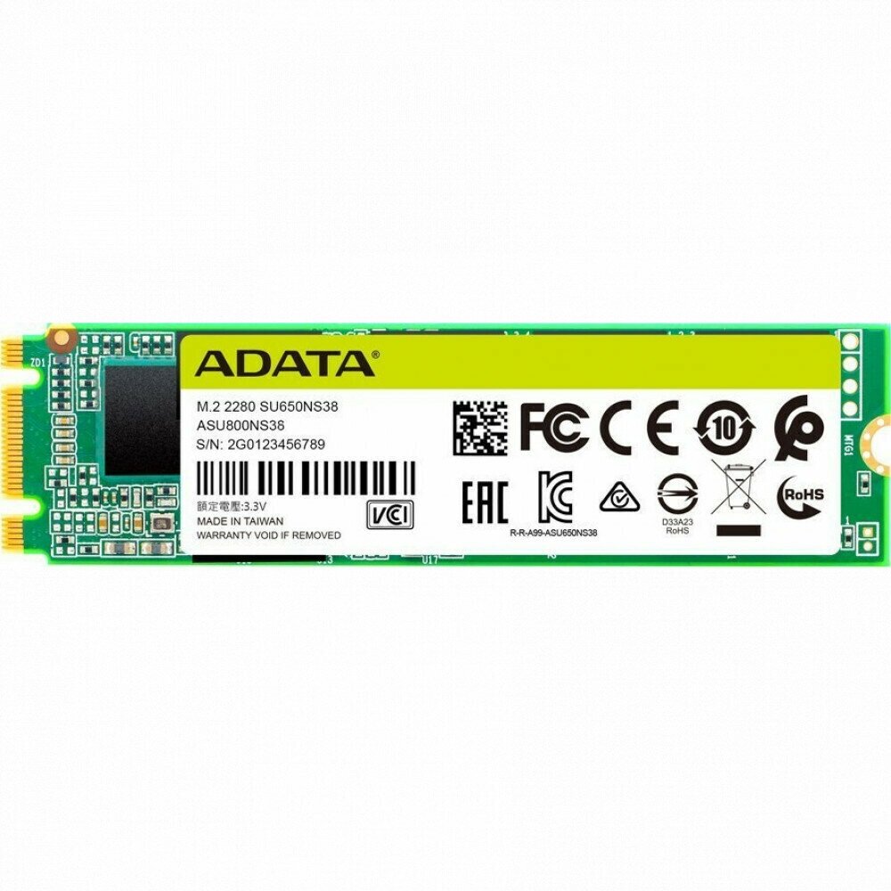 Твердотельный накопитель ADATA Ultimate SU650 512 ГБ SATA ASU650NS38-512GT-C