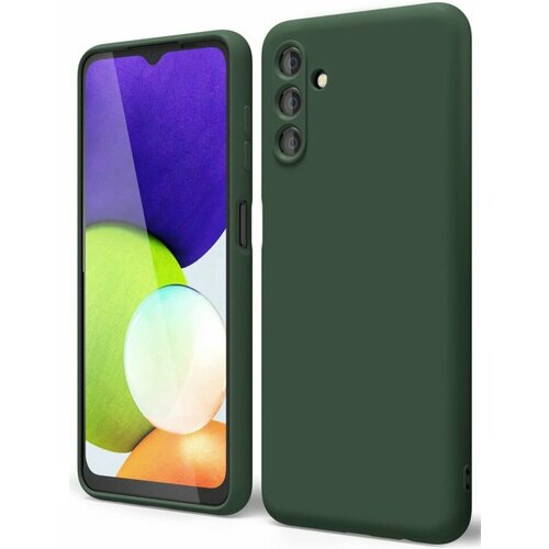 Накладка силиконовая Silicone Cover для Samsung Galaxy A04S A047 / Samsung Galaxy A13 5G зелёная