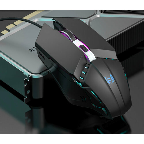 Мышь Компьютерная Anmck GM04 Проводная со светодиодной подсветкой 4 кнопки 1600DPI 25500₽