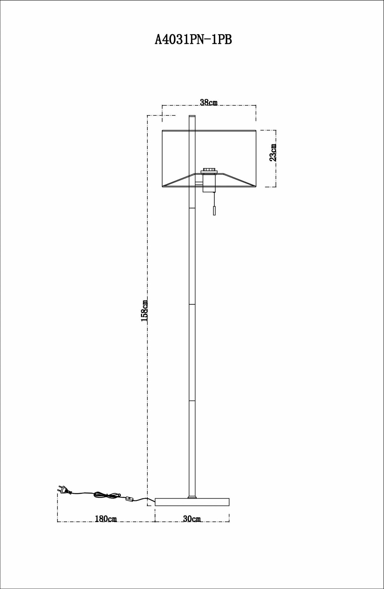 Торшер Arte Lamp PROXIMA A4031PN-1PB - фото №5